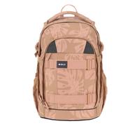 BOLD Lässig Sac à dos scolaire avec réflecteurs et partie dorsale réglable en hauteur/School Backpack Bold Leaves caramel