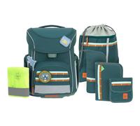 Lässig sac d'école Unique School Set Slim 7-teilig Dark Green