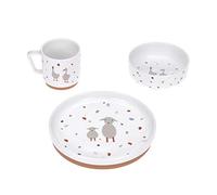 LÄSSIG Service de table occasionnel assiette en porcelaine assiette bol tasse/Dish Set Porcelain Tiny Farmer Sheep/Goose