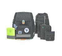 LÄSSIG Set de 7 cartables pour enfants/School Set Boxy Unique anthracite