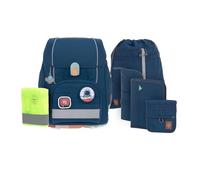 LÄSSIG Set de 7 cartables pour enfants/School Set Boxy Unique navy