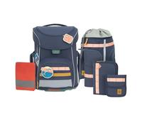 LÄSSIG Set de 7 cartables pour Enfants/School Set Slim Unique Navy