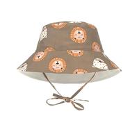 LÄSSIG Splash & Fun Chapeau de soleil pour bébé et enfant avec protection UV Motif chat sauvage Choco 19-36 mois, Chocolat, 50-51