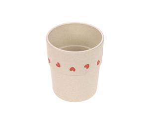 LÄSSIG Tasse à boire pour enfants Vaisselle pour enfants sans mélamine, sans BPA, lavable au lave-vaisselle et au micro-ondes/Mug Happy Rascals Heart lavender