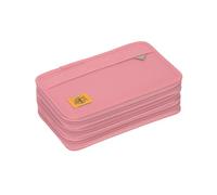 LÄSSIG Trousse à Crayons pour Enfants de Grande capacité Organisateur avec marqueurs pour l'école 20 pièces/School Triple Pencil Case Unique Pink