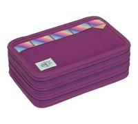 Lässig Trousse à Crayons Unique School Triple Pencil Case Slim Lilac Pourpre