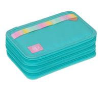 Lässig Trousse à Crayons Unique School Triple Pencil Case Slim Unique Turquoise