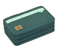 Lässig trousse à crayons Unique School Triple Pencil Case Unique Dark Green bleu marine