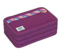 Lässig Trousse à crayons violet pour fille - Unique School Triple Pencil Case Slim Lilac 301921