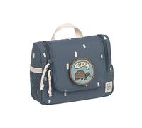 LÄSSIG Trousse de Toilette pour Enfants Trousse de Lavage Trousse de Culture à Suspendre, 20 cm/Mini Washbag Happy Prints Midnight Blue