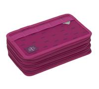 LÄSSIG Trousse à crayons remplie 20 pièces / School Triple Pencil Case Unique, Speckles Berry