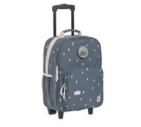 LÄSSIG Valise pour enfants Trolley Valise de voyage avec barre télescopique et roulettes Bagage à main/Trolley Happy Prints midnight blue