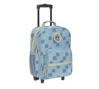 LÄSSIG Valise pour Enfants Trolley Valise de Voyage avec Barre télescopique et roulettes pour Enfants Bagage à Main/Trolley Pattern Party Blue