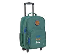 LÄSSIG Valises pour Enfants Trolley Valise de Voyage avec Barre télescopique et roulettes pour Enfants Bagage à Main/Trolley Dark Green