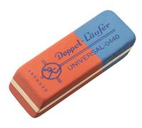 Läufer 00440 Doppel-Läufer universal 0440 gomme en caoutchouc naturel, le classique en rouge et bleu, surface biseautée