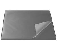 Läufer 44624 Durella Flexoplan Sous-main antidérapant avec protection des bords et coussin transparent Rouge 52 x 65 cm gris