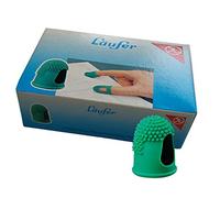 Läufer 77211 Lot de 10 Tourne-Lames sans Latex avec Picots Fins en Caoutchouc Vert Ø 15 mm