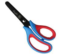 Läufer 87221 Ciseaux de bricolage ergonomiques pour enfant à partir de 1ère classe Rouge et bleu Pour droitier Ciseaux à bout rond