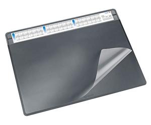 Läufer Chemin de 47656 Sous-main Durella Soft avec calendrier, 65 x 50 cm, noir