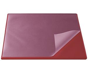 Läufer Durella Flexoplan 44624 Sous-main antidérapant avec protection des bords et support transparent Rouge 52 x 65 cm