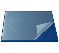 Läufer Durella Flexoplan 44625 Sous-main avec protection des bords et support transparent Bleu 52 x 65 cm