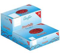 Läufer Élastiques en carton RONDELLA 511545 – 100 x 5 mm rouge, caoutchouc naturel 50 g