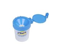 Läufer gobelet à eau pour peinture transparent avec encoche pour pinceaux lufer 86401