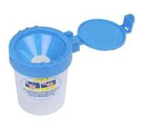 Läufer gobelet à eau pour peinture transparent avec encoche pour pinceaux lufer 86401 Transparent C