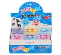 Läufer Gomme Souple Visages, En Présentoir De 18