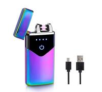 Lafagiet Briquet à arc électrique, écran à capteur LED, coupe-vent, briquet électronique pour bougies cuisine barbecue