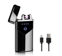 Lafagiet Briquet à arc électrique, écran à capteur LED, coupe-vent, briquet électronique pour bougies cuisine barbecue