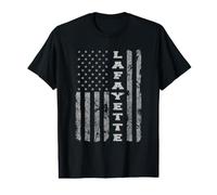 Lafayette, Indiana, Drapeau américain T-Shirt Graphique avec Valeur