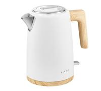 Lafe Scandi Bouilloire électrique 2200 W 1,7 L avec filtre anti-calcaire et connexion STRIX, arrêt automatique, chauffe-plaque de cuisson, protection contre la surchauffe, design nordique, sans BPA
