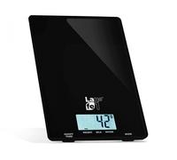 LAFE WKS001.5 Balance de cuisine Balance de cuisine électronique noire, plan de travail rectangulaire