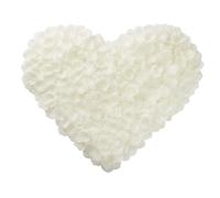 Lafefe 1200 Pièces Pétales de Rose Blanche Artificielle - Jetables pour Mariages, Saint Valentin, Anniversaires, Ambiance Romantique - Blanc