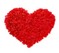 Lafefe Lot de 1200 pétales de rose artificiels jetables pour mariage, Saint-Valentin, anniversaire, centre de table - Rouge