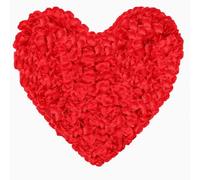 Lafefe Lot de 1200 pétales de Rose artificiels jetables pour Mariage, Saint-Valentin, Anniversaire, Centre de Table - Rouge