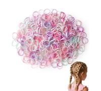 Lafefe Lot de 500 petits élastiques à cheveux pour femmes et enfants avec cheveux tressés - Mélange de nuances de violet foncé