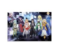 LaFegoude Sword Art Online Poster Anime Peinture décorative sur toile Art mural pour salon, chambre à coucher, art mural, impression d'image moderne, décoration de salle familiale, 30 x 45 cm