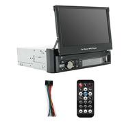 Lafeier Autoradio MP5 4 canaux 45 W Bluetooth multimédia avec écran tactile rétractable 7" pour