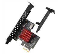 Lafeier Carte d'extension PCIE USB 3.1 GEN2 Type-E, 10 Gbit/s PCI Express 3.0 1 x vers 20 broches Connecteur de type C pour panneau avant 10/8