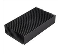 Lafeier Grand dissipateur thermique en aluminium 4,72 x 2,72 1,06 pouces /120 69 27 mm Radiateur de refroidissement à oxyde noir 22 ailettes
