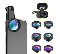 Lafeier Kit 6 en 1 pour appareil photo, objectif de téléphone portable, macro, grand angle, filtre CPL Fish Eye pour Mi9