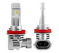 Lafeier Lot de 2 ampoules de phare LED H11 H8 H9 H16 12 000 lm par lot Blanc froid 6500 K