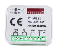 Lafeier Télécommande universelle RX multi fréquence 300-868 MHz récepteur 2 canaux 12 V 24 V module relais porte de garage 433,92 MHz 868 MHz