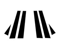 LAFENI Garniture Poteaux de Pilier Fenêtre Voiture pour Opel Antara 2007-2014, Côté Porte Centrale Colonne B/C Pillar Garnitures de Montants Accessoires