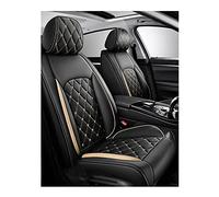 LAFENI Housse Siege Voiture pour Volvo S60 2010-2013, Cuir Ensembles Housses de sièges Respirant Imperméable Protection Interieur Accessoire,C/Black Beige