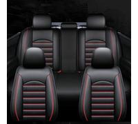 LAFENI Housses De Siège Voiture pour KIA NIRO 1.Gen 2017 2018 2019 2020 2021, Ensembles De Housse Sièges Avant et Arrière Coussin de SièGe Interieur Accessoires,Black-Red
