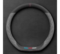 LAFENI pour Mazda CX-30 2019-2024 Couvre Volant Voiture Housse de Volant en Microfibre Cuir Antidérapante Respirante Protégé Volant Accessoires,A/D~Type-B/Grey