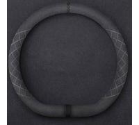 LAFENI pour Mazda CX-5 CX5 KF 2017-2023 Couvre Volant Voiture Housse de Volant en Microfibre Cuir Antidérapante Respirante Protégé Volant Accessoires,A/D~Type-A/Black